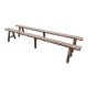 Lot de 2 bancs de ferme