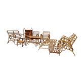 Salon de jardin d'hiver design 70 en bambou