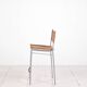 Tabouret de bar en aluminium laqué « Miss B » par Tito Agnoli
