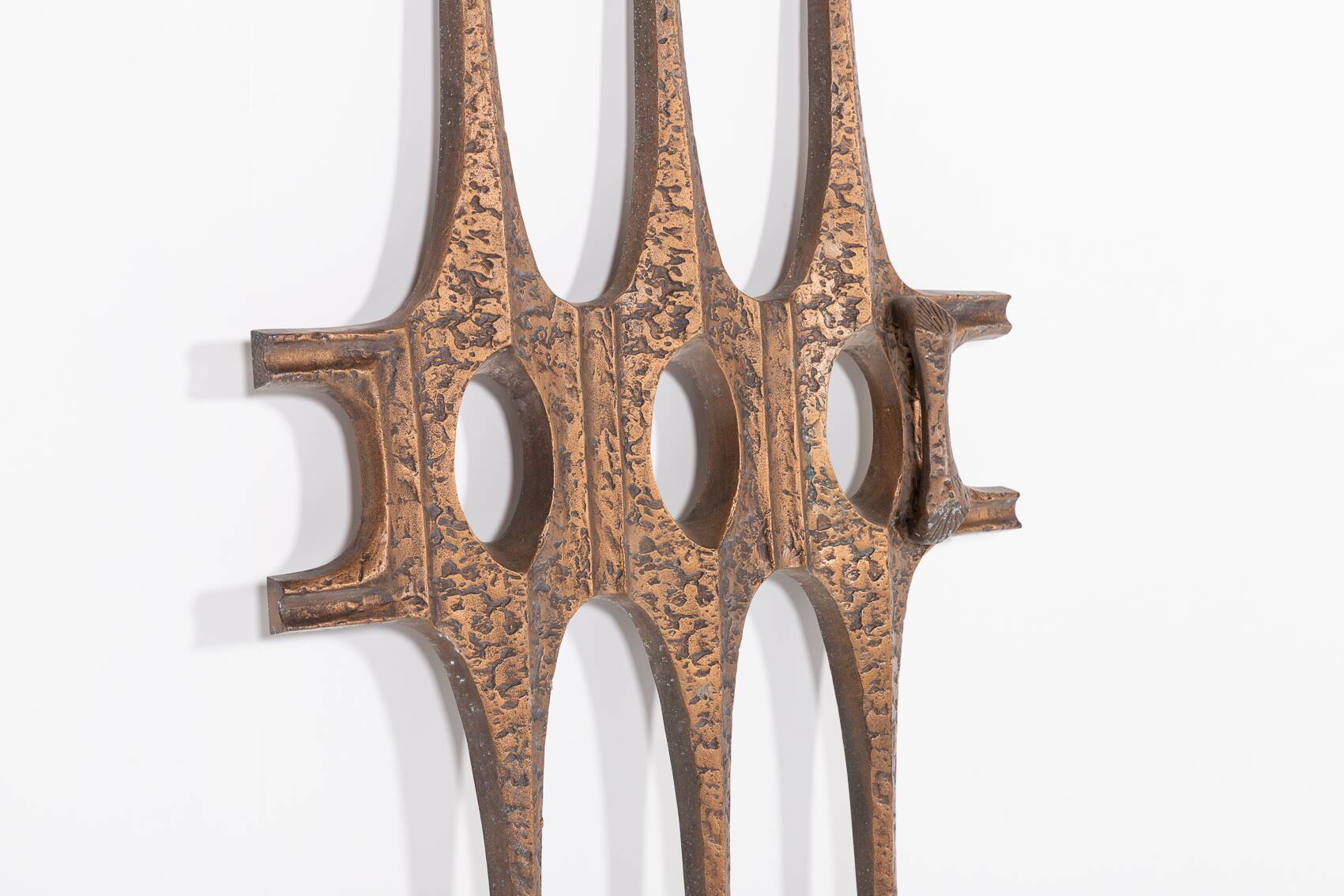 1980’s Brutalist Bronze door decoration, Germany