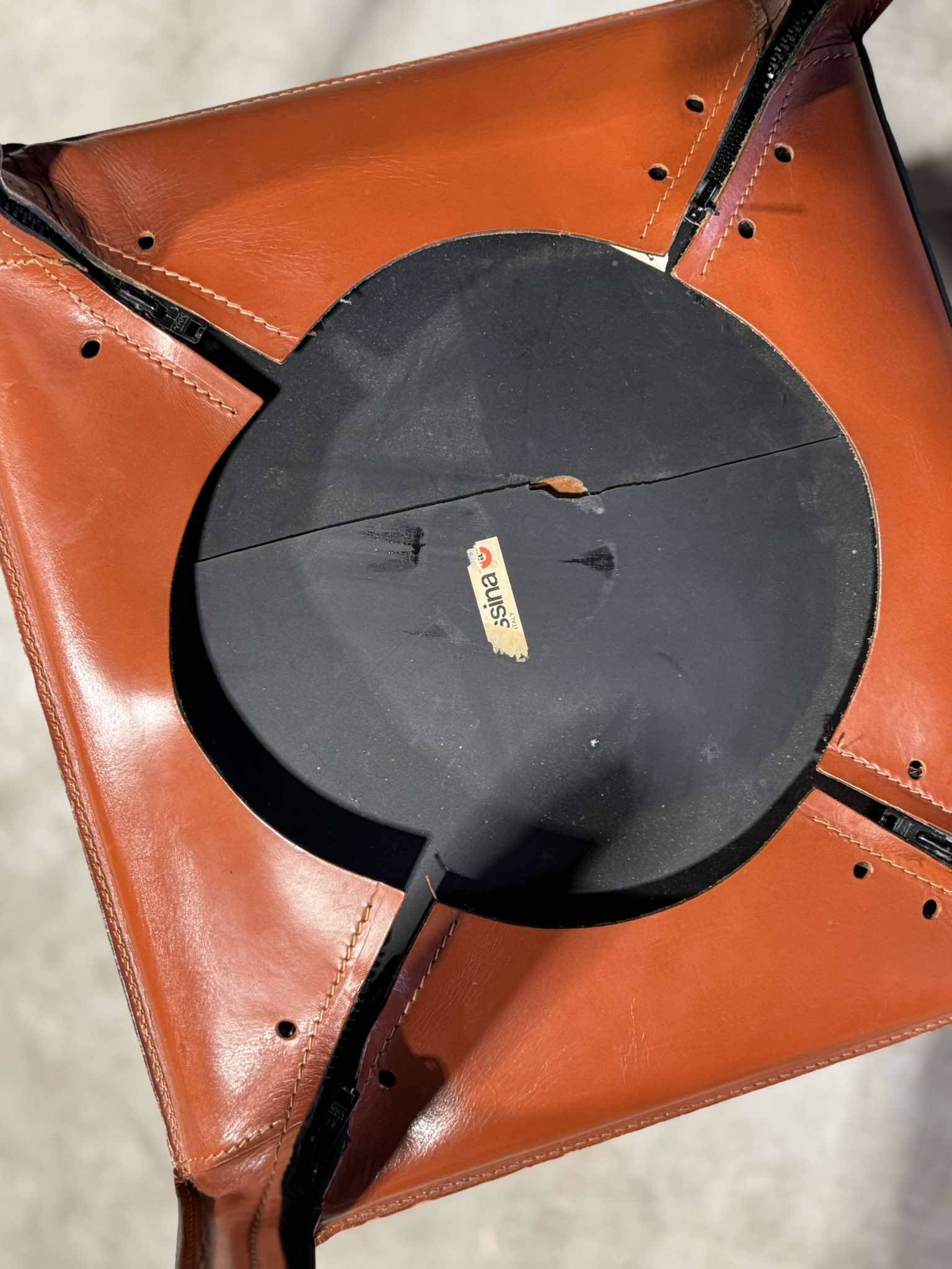 Cassina 6x Cab 412 burgundy by Mario Bellini NP : 9000€