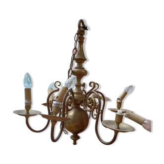 Old Dutch 6-pointed chandelier