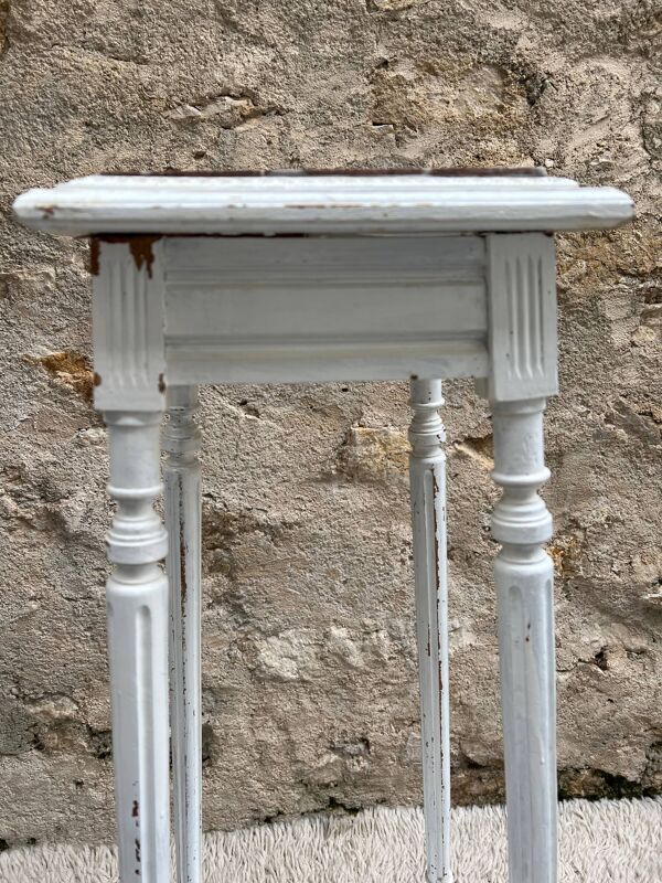 Sellette art déco bois et marbre