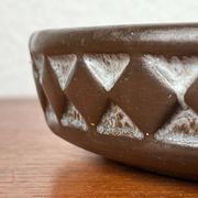 Bowl in modern Danish studio pottery from the mid-century by Frank Keramik, 1960s.