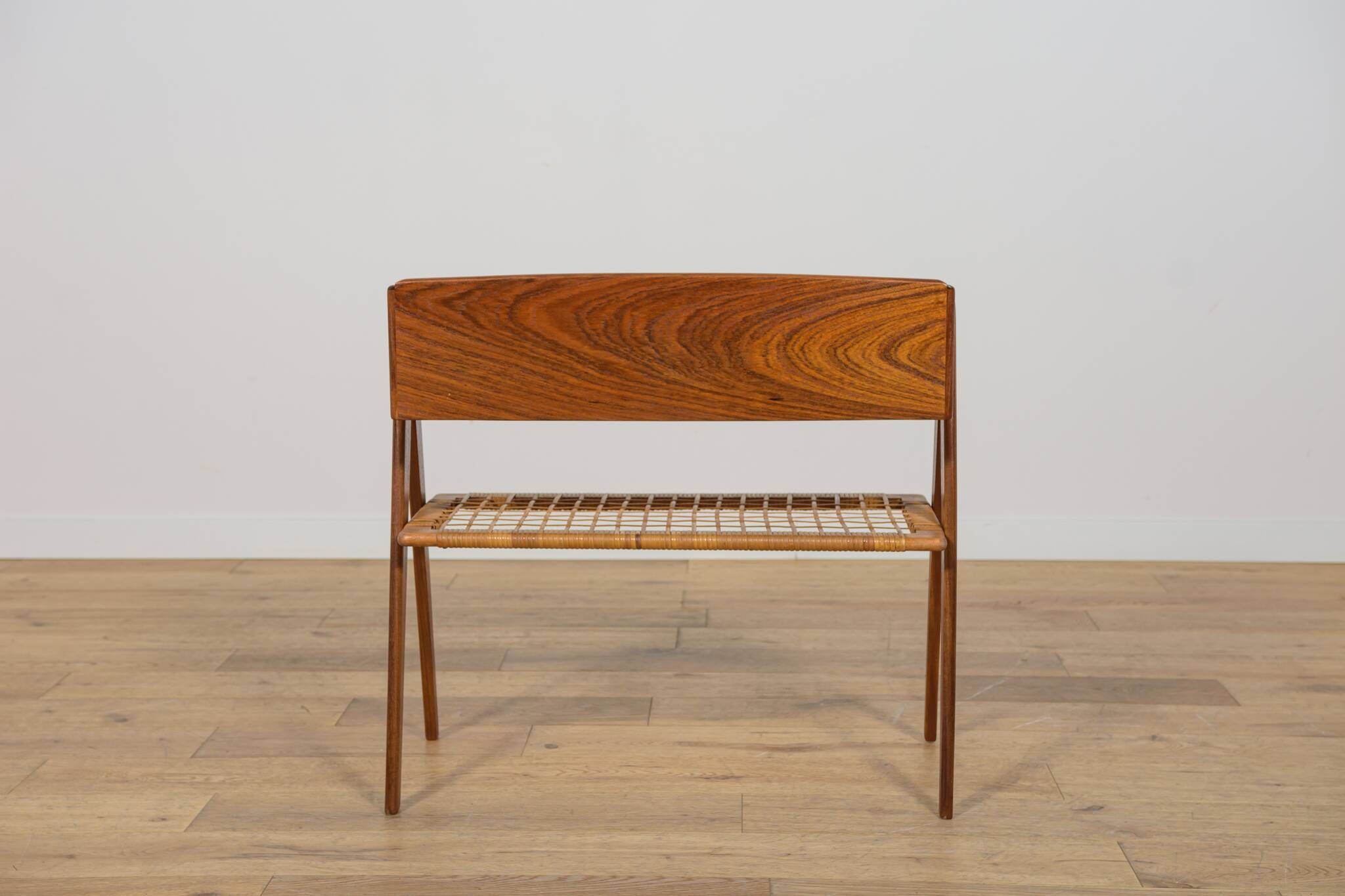 Mid Century Teak and Rattan Console Table by Søren Rasmussen, United Knigdo