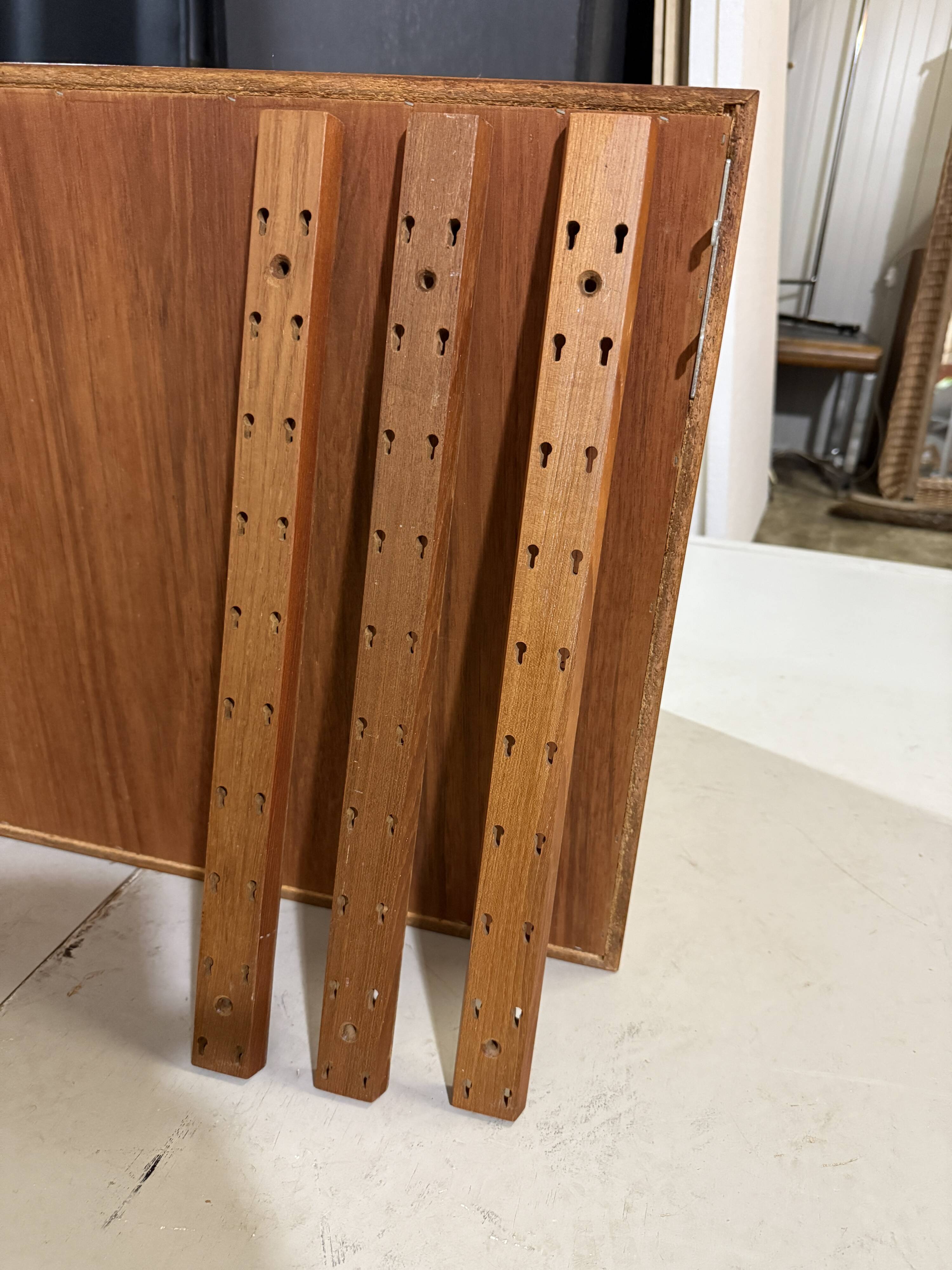 Teak wall system Sven Ellekaer Albert Hansen Denmark 1960s