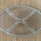 Vintage oval glass cut serving platter
