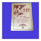 Vintage advertising to frame the oreal