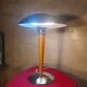Mushroom Lamp black matte - 43x32 Space-Age 1970s - 90, liner lamp