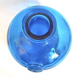 Carafe with blue Empoli stopper from the 70s Height 24.5 cm