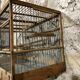 Cage à oiseaux bois ancienne
