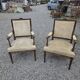 Paire de fauteuils style Louis XVI