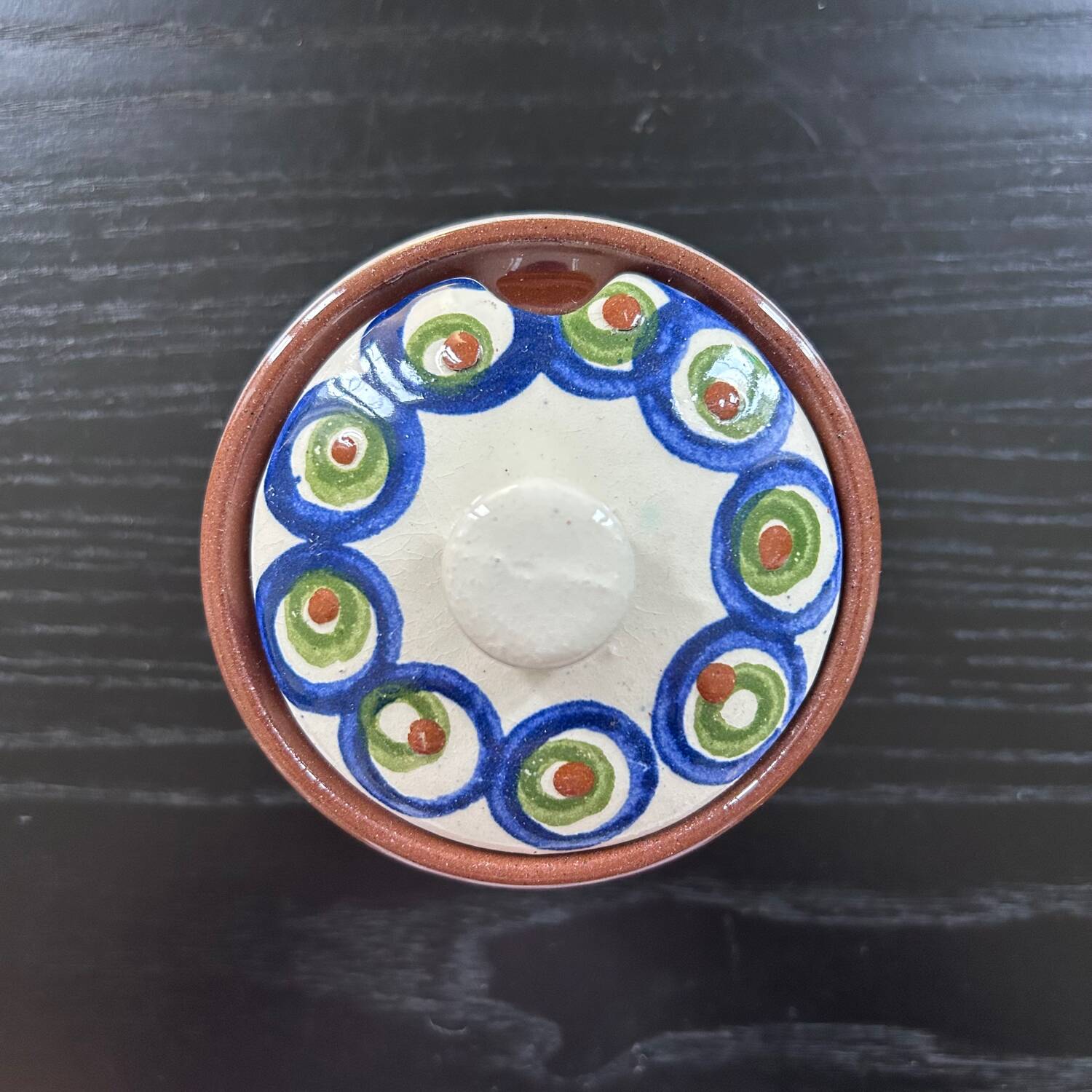 Blue pea sugar bowl