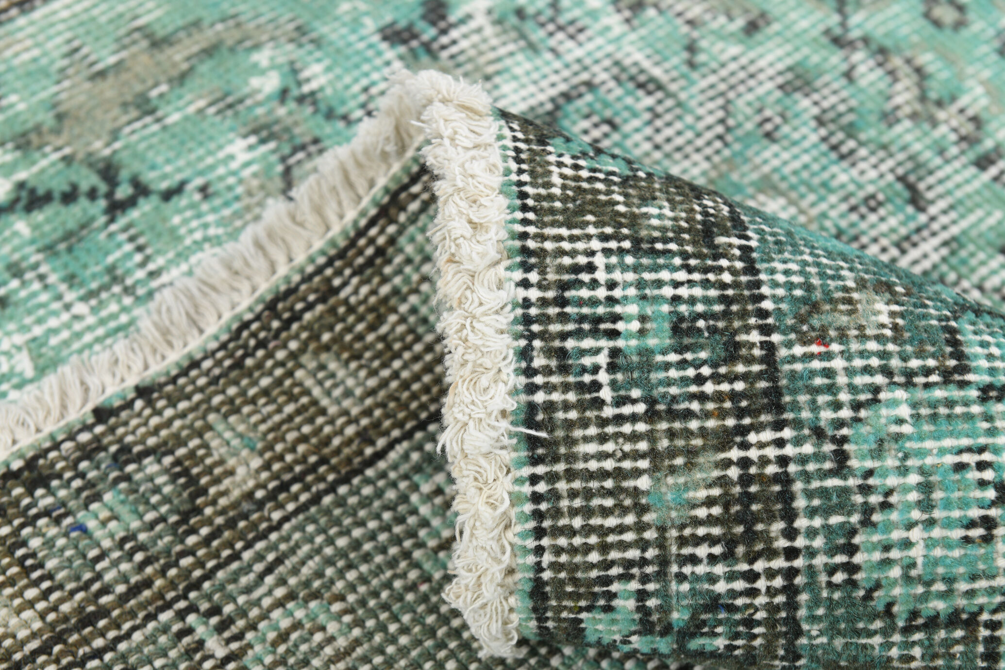 5x7 Handknotted Wool Floral Vintage Tapis Rugs 227x145Cm