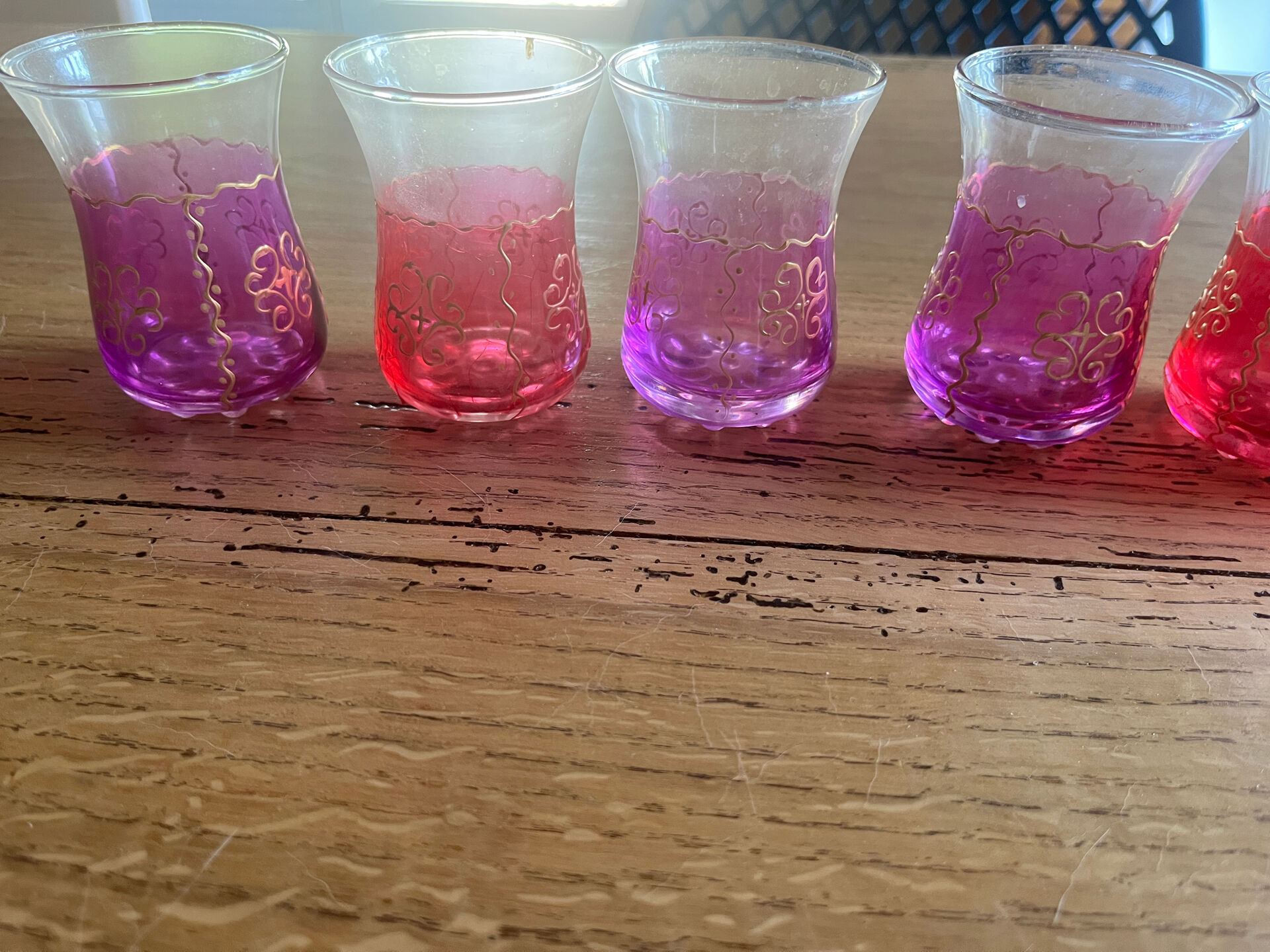 Moroccan tea glasses