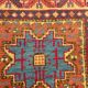 Vintage carpet sinkiang caucasian designs 92x150 cm