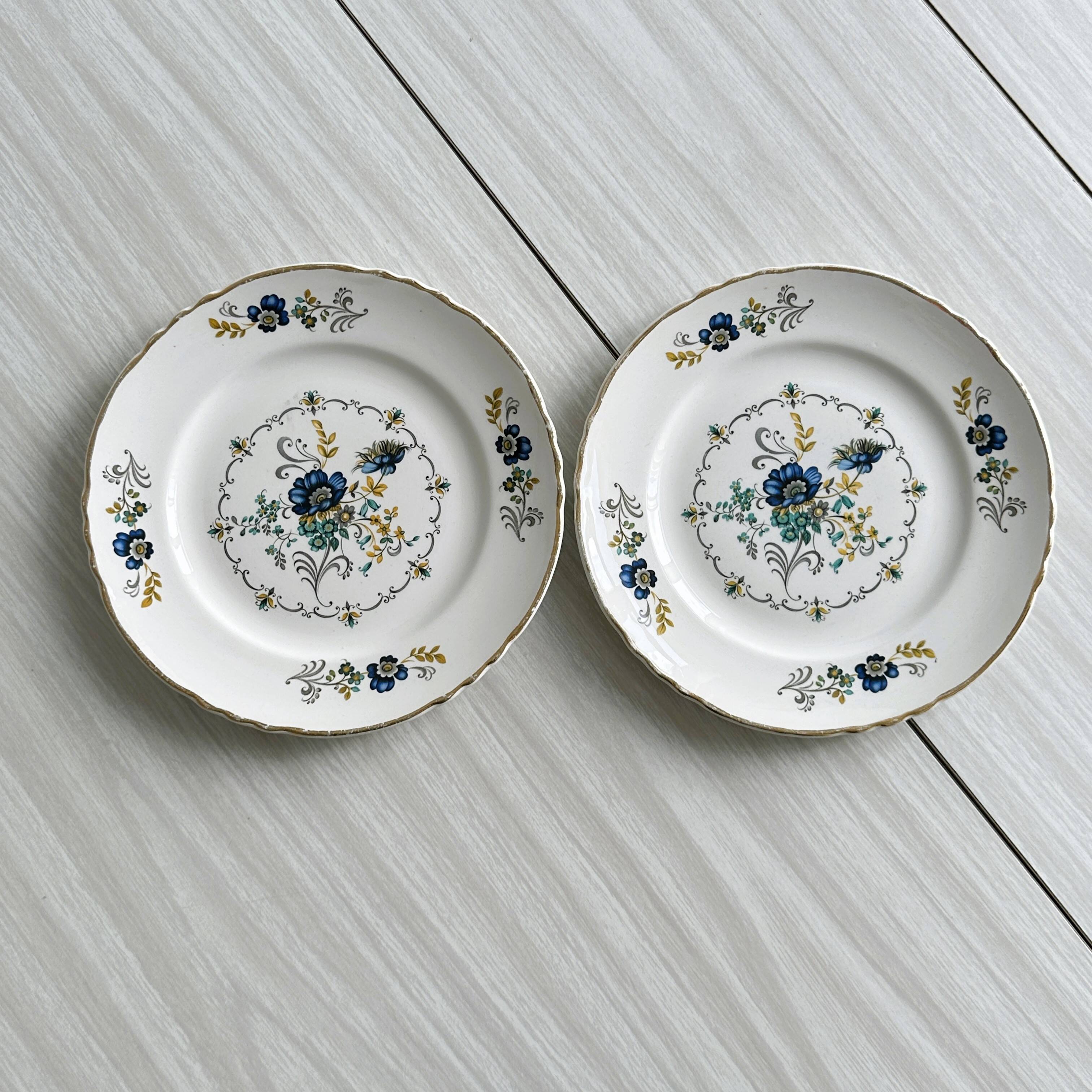 2 assiettes à dessert Moulin des Loups Orchies.