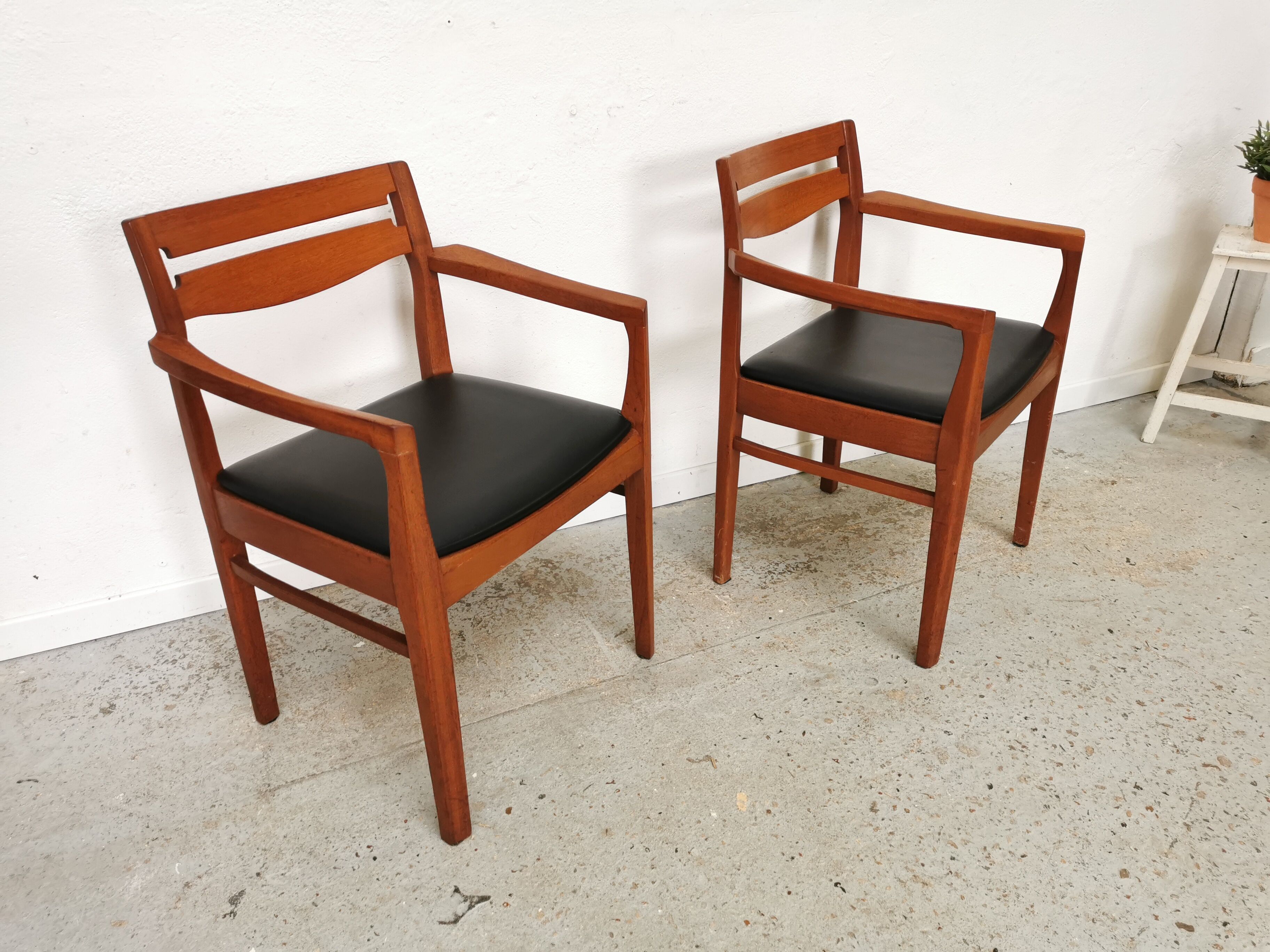 Set de 4 chaises scandinaves vintage teck