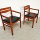 Set de 4 chaises scandinaves vintage teck