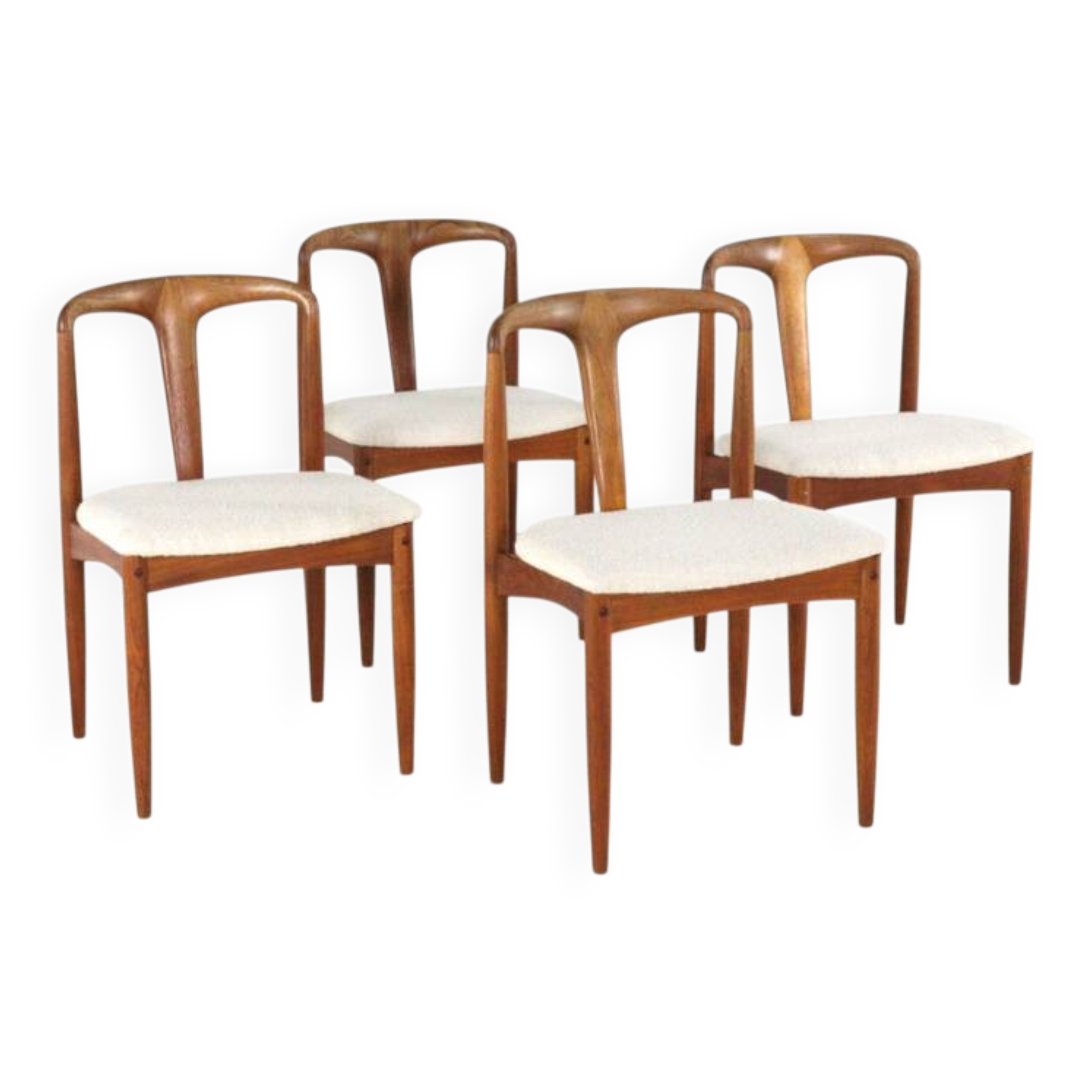 Set of 4 Johannes Andersen for Uldum Juliane chairs - fully restored