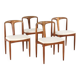 Set of 4 Johannes Andersen for Uldum Juliane chairs - fully restored