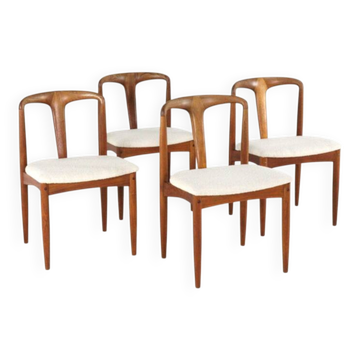 Set of 4 Johannes Andersen for Uldum Juliane chairs - fully restored