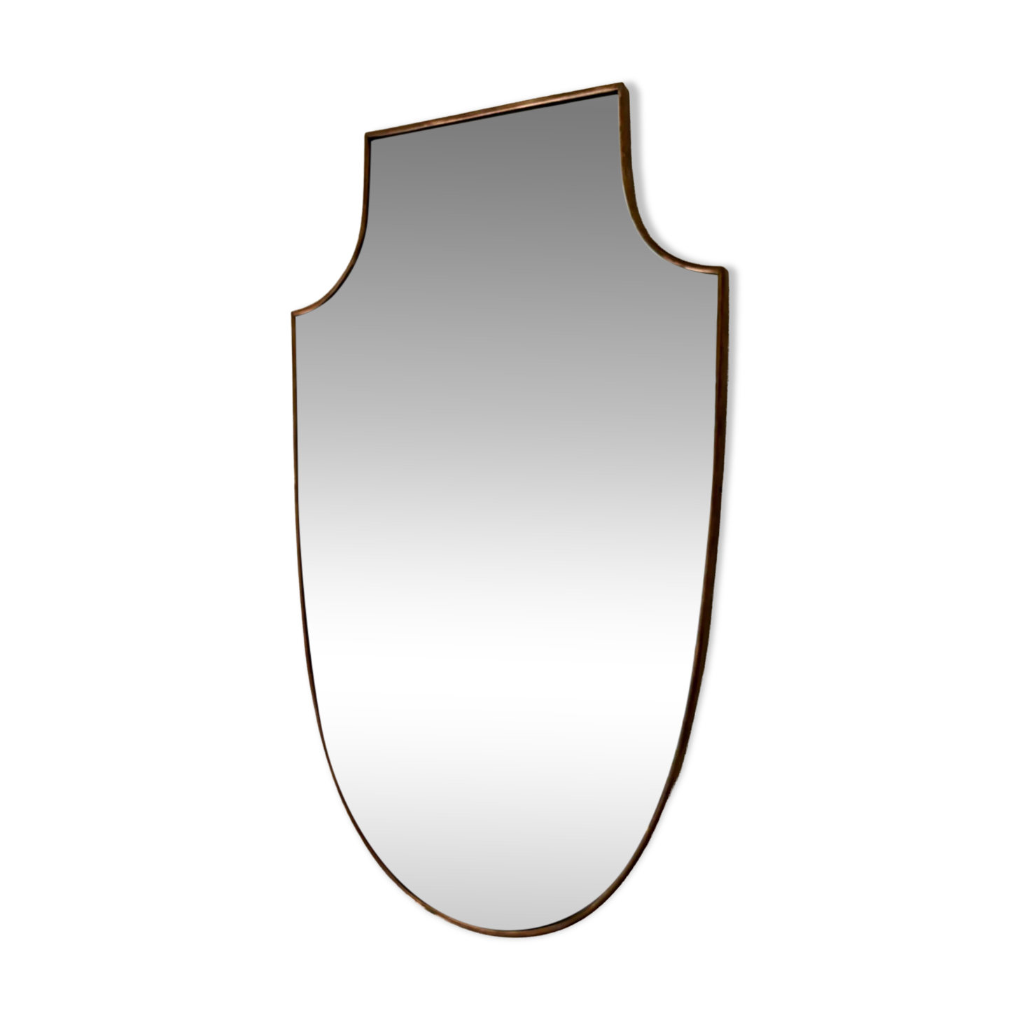"Coat of arms" mirror with a gold metal frame 86 x 50 cm