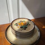 Set of 12 plates from the Boch La Louvière Corfu vintage collection