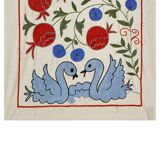 Vintage Turkish rug hand-knotted 50x92cm