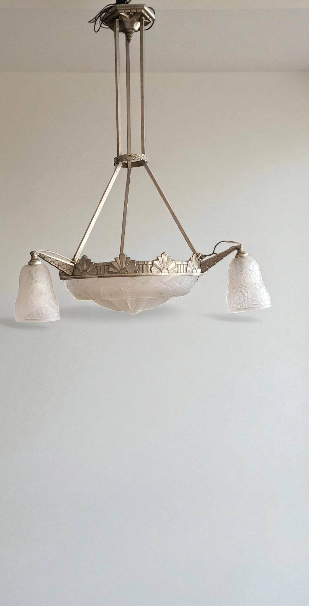 Lustre Art Déco Muller Frères Lunéville 1930