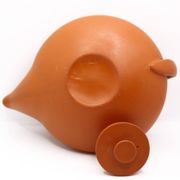 Old handmade earthenware teapot from Neuchâtel pottery, Switzerland