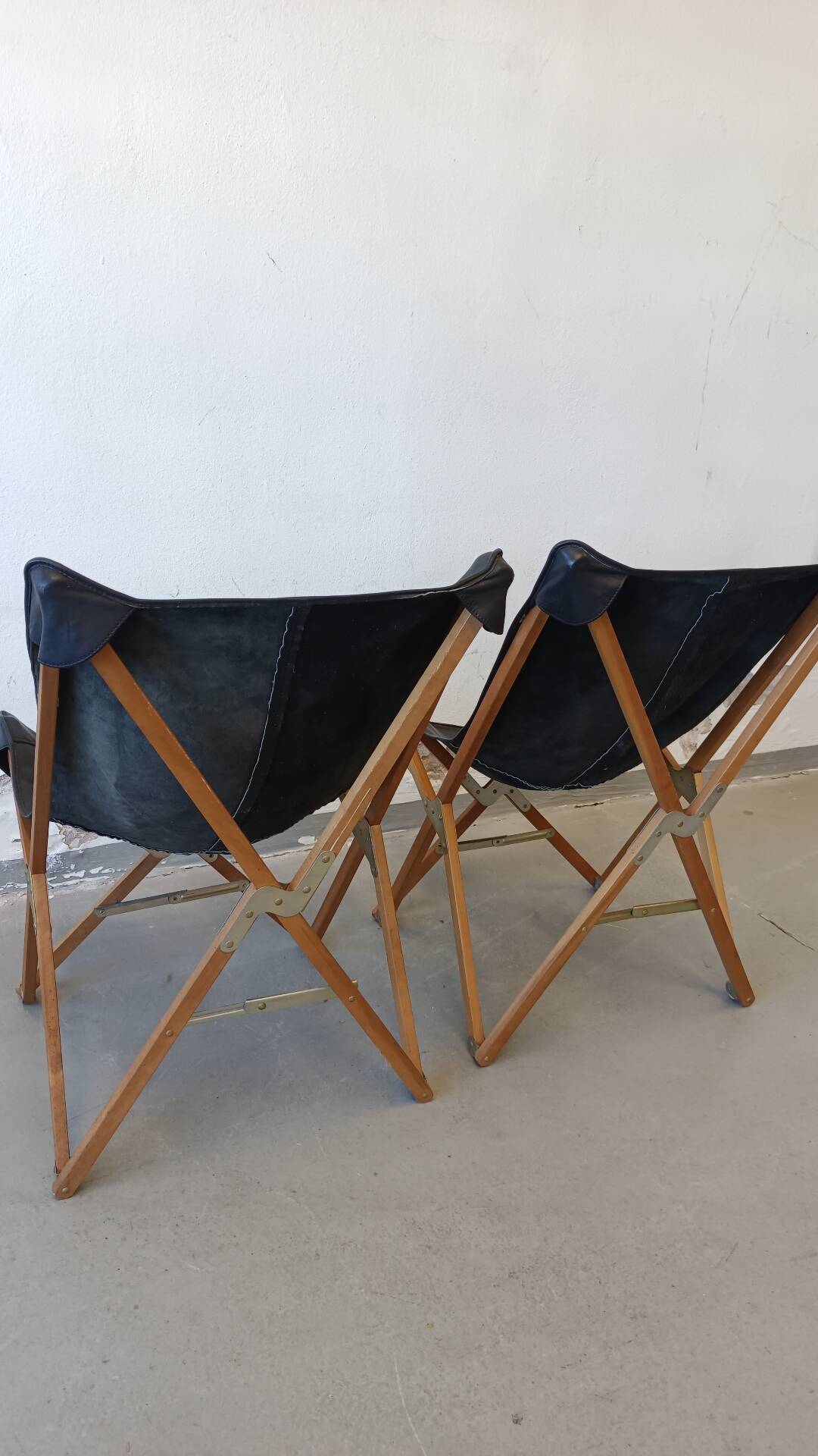 Pair of butterfly chairs
