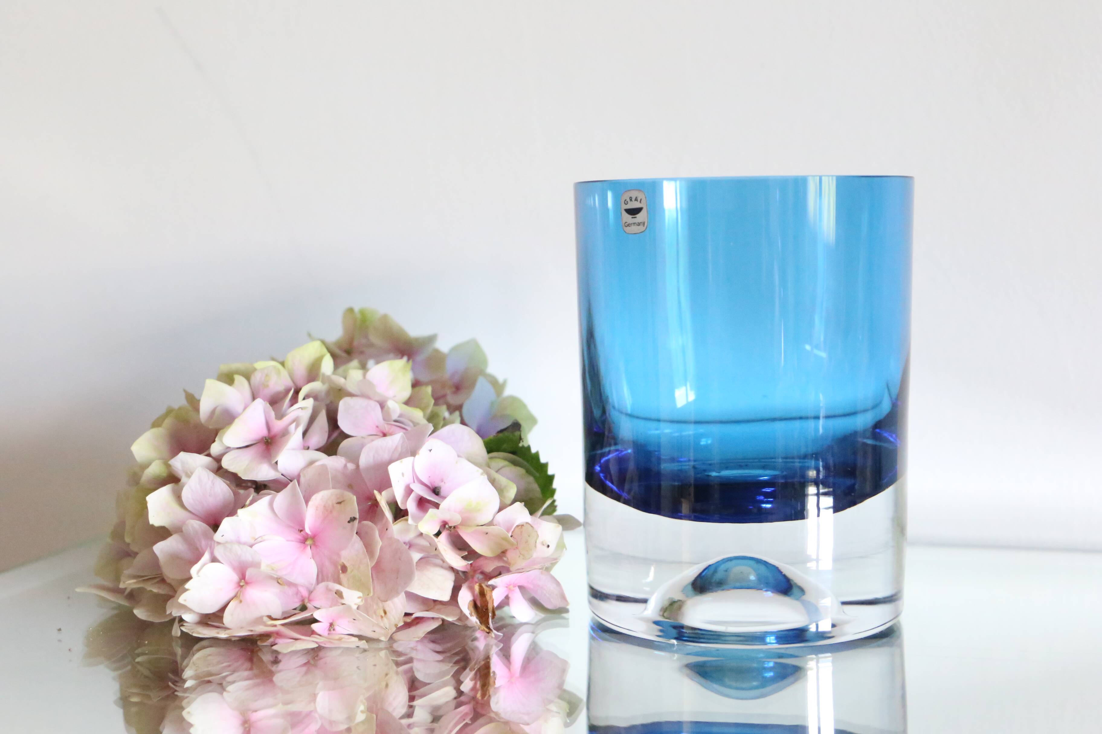 Gral Germany vase, 1965, blue, vintage