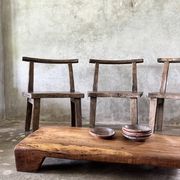 Large old teak chair or armchair H84 L60