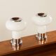 Murano glass Space Age table lamps, set of 2, Italy 1970s
