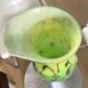 Vase Silviy glass blown Murano varried glass paste object decoration