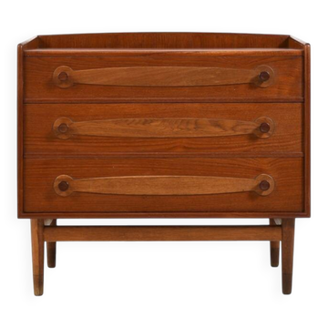 Commode, coiffeuse danoise en teck et chêne 1957