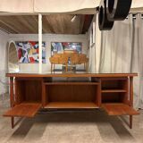 Danish double-sided desk in teak, 1960.