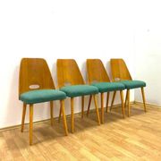 Set of 4 retro chairs, Brussels style, 1964, Czechoslovakia
