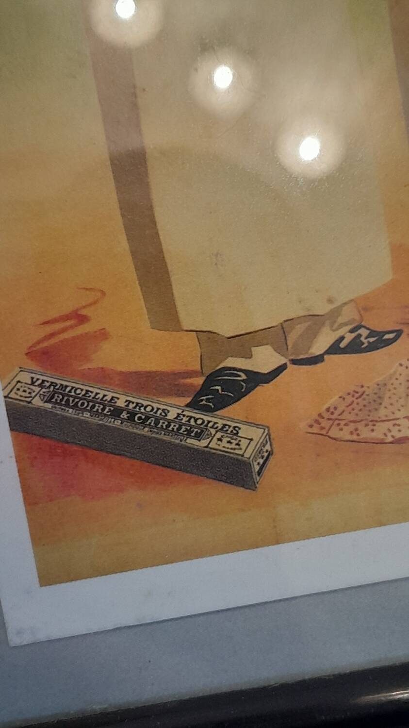 Vintage Rivoire and Carret advertising frame