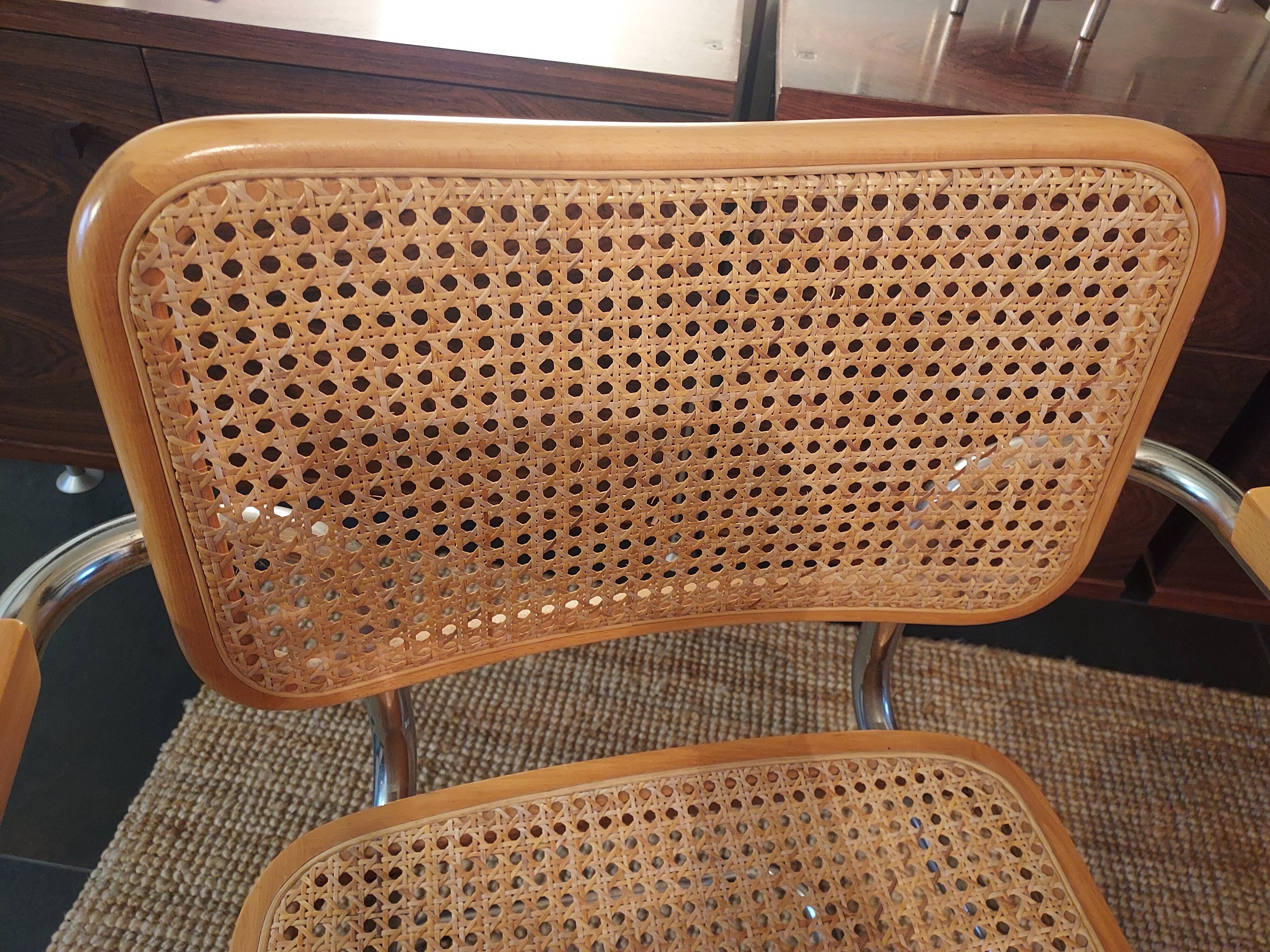 Armchairs cesca b64, Marcel Breuer