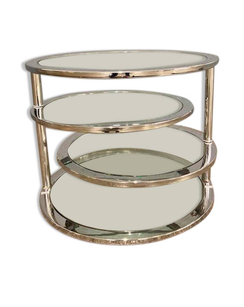Table basse 4 plateaux, circa 1980