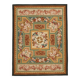 Handmade European Vintage Aubusson Kilim 280 cm x 369 cm