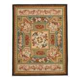 Handmade European Vintage Aubusson Kilim 280 cm x 369 cm