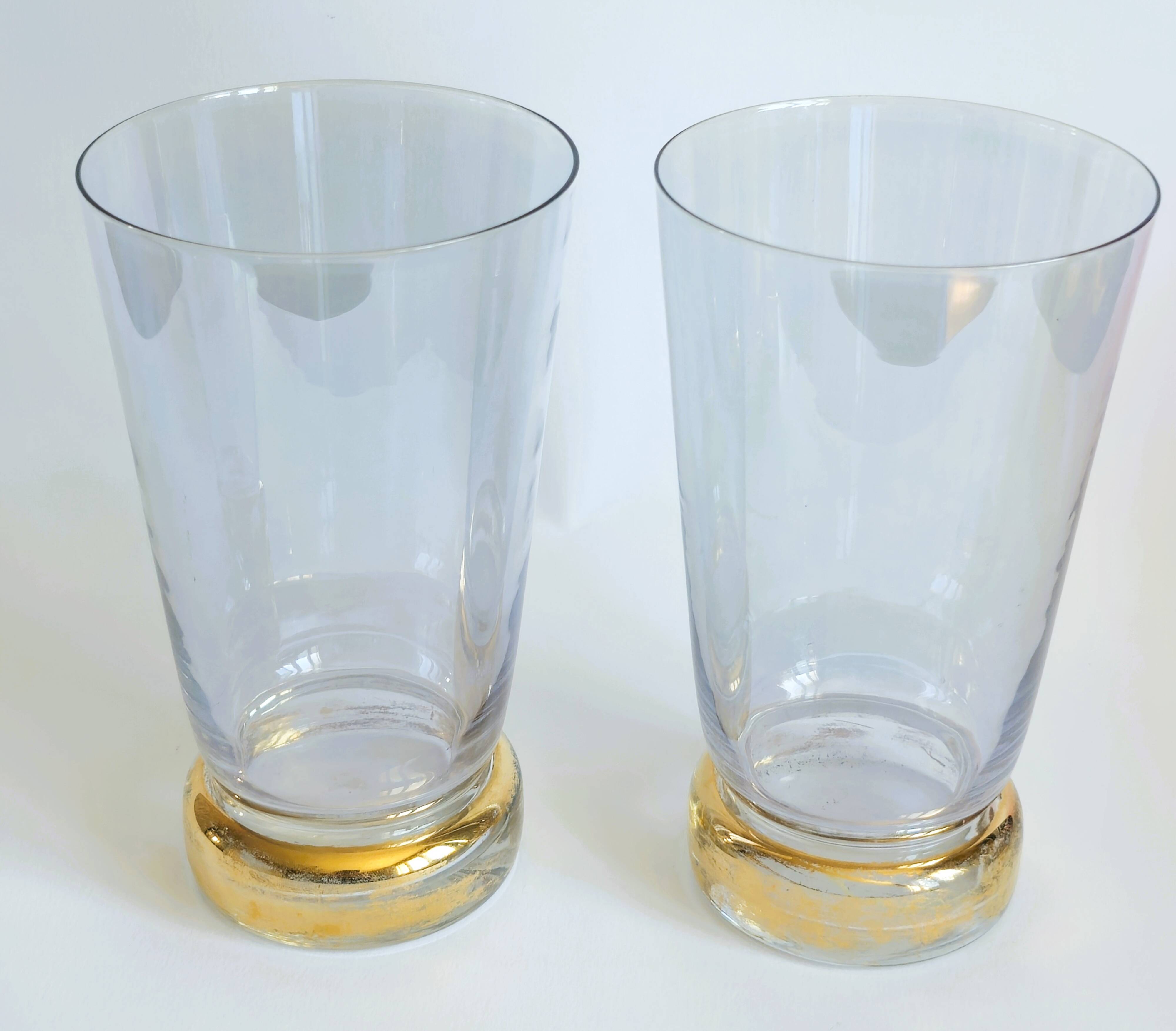 Orangeade set in colored glass