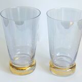 Orangeade set in colored glass