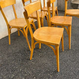 Set de 6 chaises bistrot jaunes