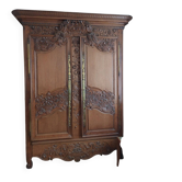 Antique Norman wardrobe in solid oak