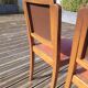 Lot de 4 chaises art déco assise cuir