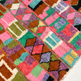 Moroccan Berber rug Boujaad with multicolored patterns 240x162cm